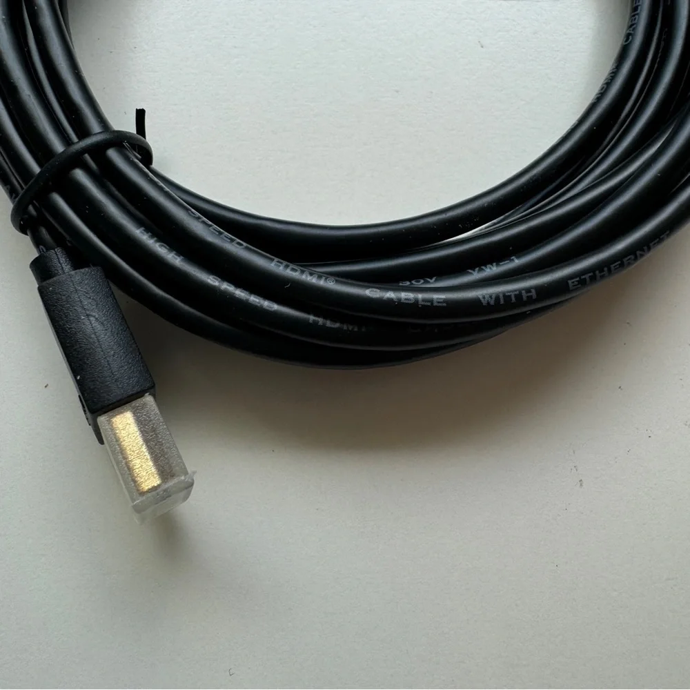 Long Black High Speed HDMI Cable with Ethernet 11.5
